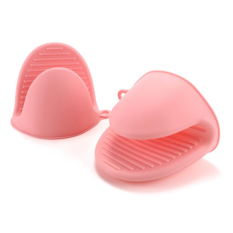 Heat Resistant Silicone Kitchen Gloves Non-slip Anti-scald Food Safe Mitts for Oven Baking Microwave Grilling