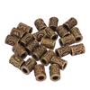 24 PCS Hair Beard Beads Vintage Large Hole Dreadlocks Tube Beads for Men Women Hair Decoration 10 X 13mm