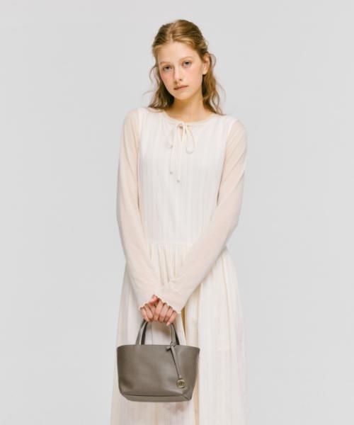Depound Ople Leather Tote Bag [Taupe]
