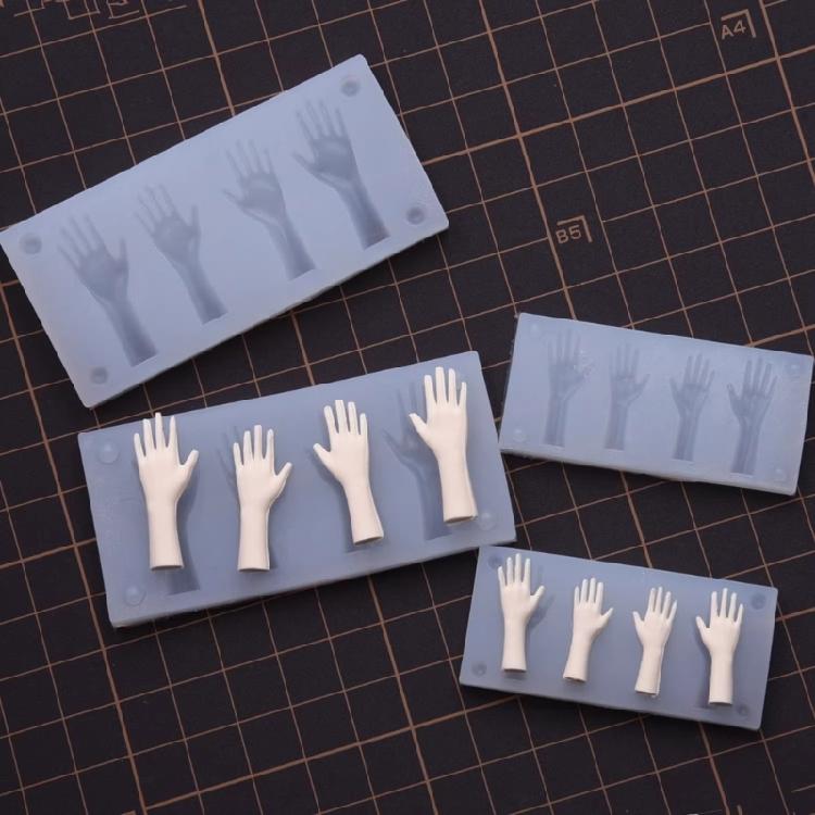 Safe Palms Silicone Mould Easy to Wash for Resin Clay Crafting Home Decoration and Fun