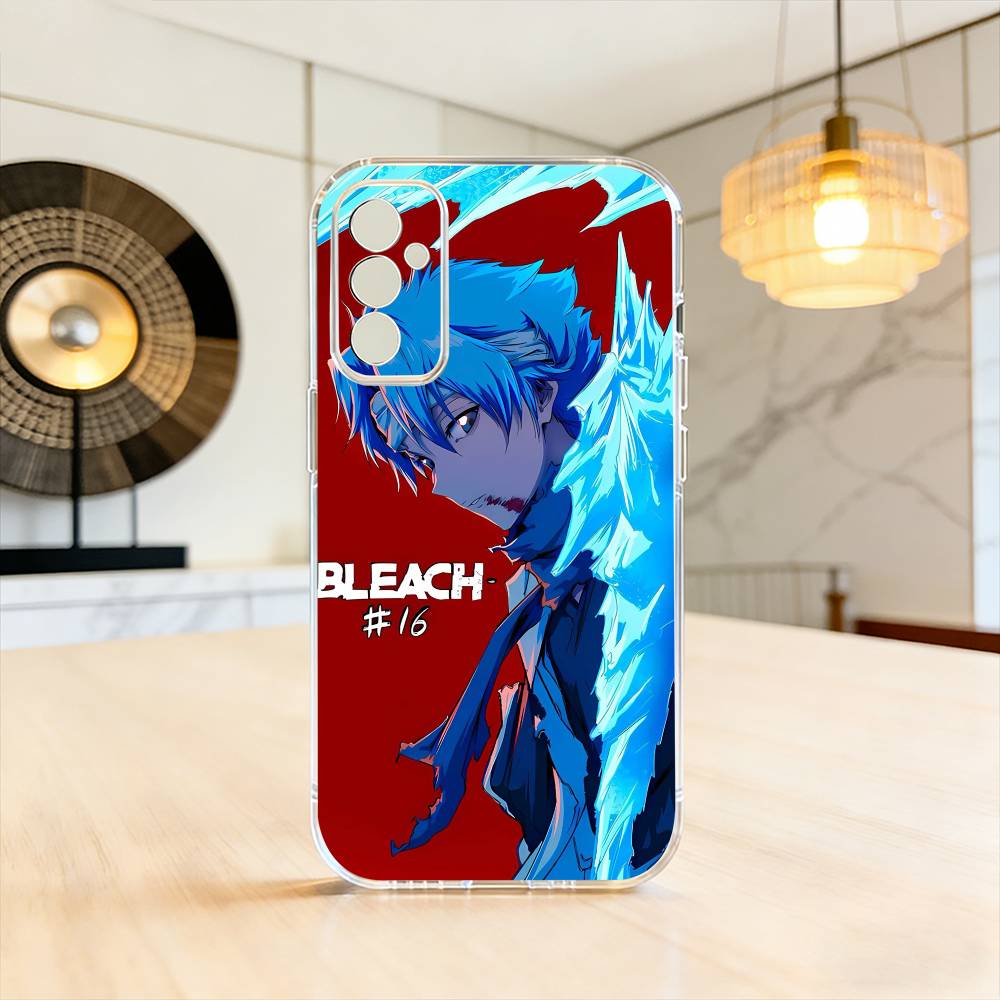 Toshiro Hitsugaya Ice Dragon Bleach Anime Phone Case For SamsungA10,12,20,21S,30,31,40,50,51,52,70,71 Transparent Cover