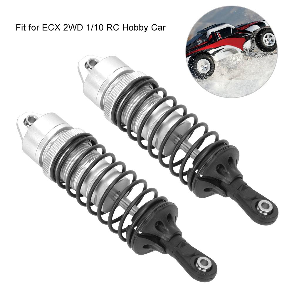 Aluminium Alloy Strengthen Rear Shock Absorber Accessory Fit for ECX 2WD 1 10 RC Hobby CarSilver ECX1096S