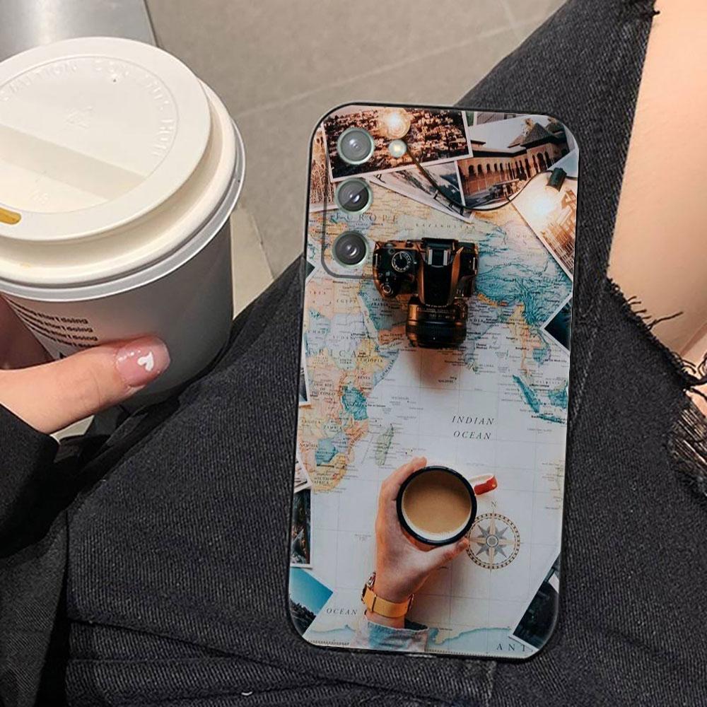 Travel Plane Airplane Phone Case For Samsung NOTE 20 10 M23 M53 A80 A70 A50 A30 A24 A13 A12 A07 A06 A05S A04 A03S A03 A04E Cover