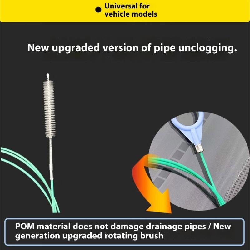 Heavy Duty Drain Clog Remover Brush With Metal Core For Kitchen Bathroom Plumbing