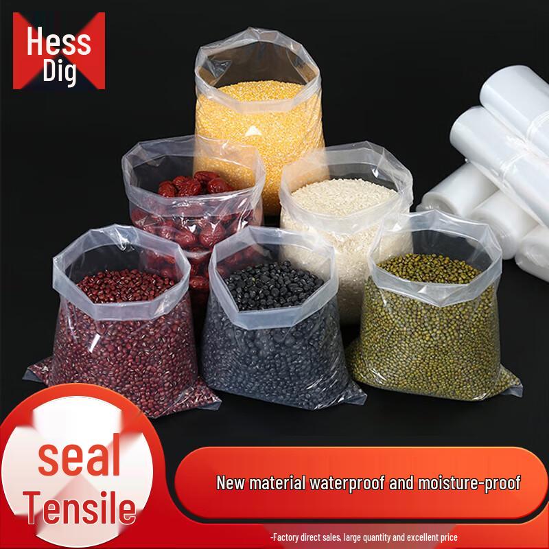 Hesdige Thick Transparent PE Flat Packaging Bags 18x25 cm (100 Pcs)