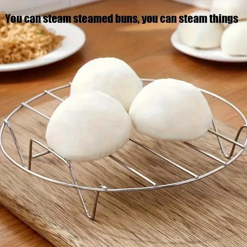Stainless Steel Steaming Rack Steamed Vegetable Rack Rice Cooker High Foot Large Small Steamer Rack Household Water Pot Steaming Rack