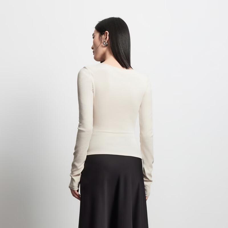 VEROMODA Women's Detachable Brooch Diamond Collar Knit Top