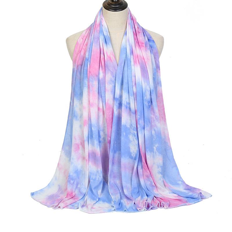 

Wind tie-dye Modal sweat scarf YW European and American fashion thin versatile retro breathable 180-85cm