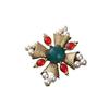 Spilla Femminile Vintage in Cristallo con Corona a Croce per Accessori Moda Regalo