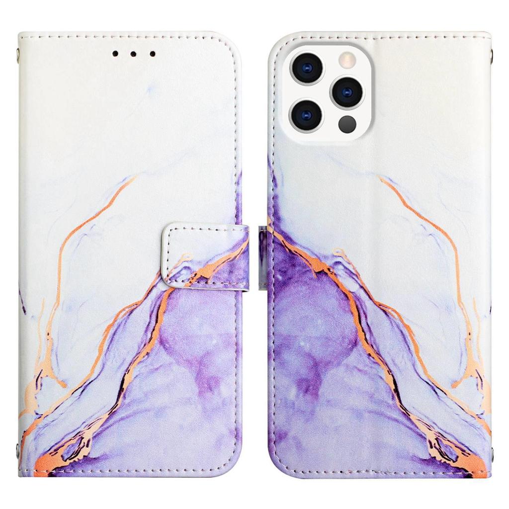 Suitable For IPhone 15 Pro+Max Phone Case With Stand 14 Marble 12 PRO Flip Cover Protective Case