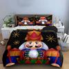Nutcracker Soldier Design Bedding Duvet Cover Set Duvet Cover Pillowcases  (1*Duvet Cover 2*Pillowcases, without duvet insert)