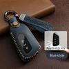 Leather Key Fob Case For Vw Volkswagen Tiguan L Tayron T-Roc Teramont Magotan B8 Passat Smart Remote Key Cover Protector Shell