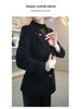 2025 Women's Slim Fit Black Suit Jacket - Versatile Fashion for Spring & Autumn