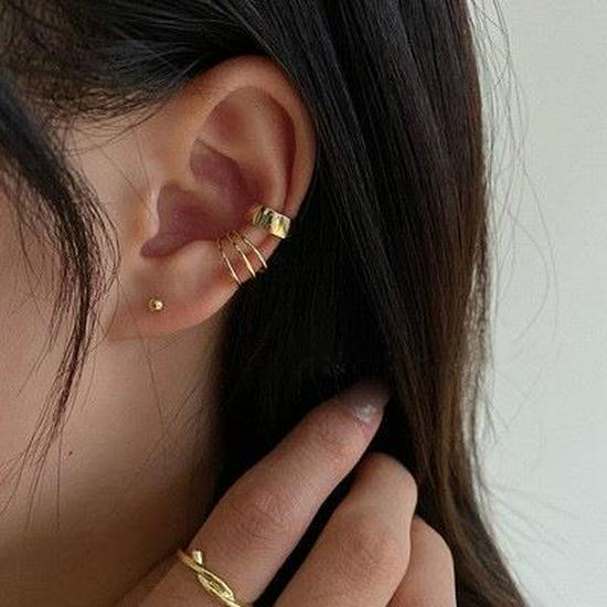 Boucles d'oreilles manchettes d'oreille empilables pour enfants sans piercing pour performance de danse de rue - Bijoux de style hip-hop pour garçons et filles