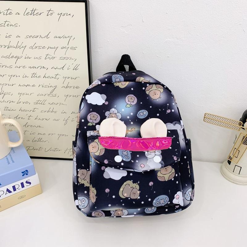 School Bag Fashion Children's Bag Love Cartoon Small Class Boys and Girls Backpack Casual Snack Bag