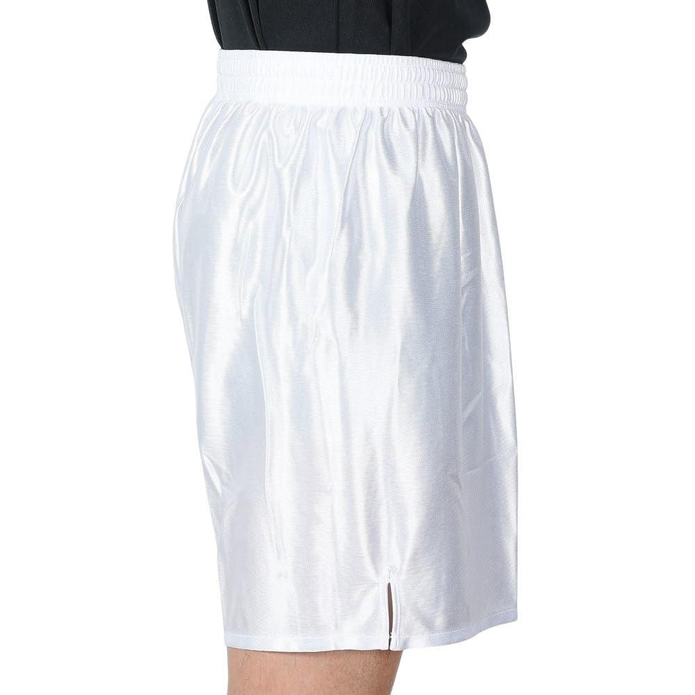 Mizuno Soccer Field Glossy Slim Game and Practice P2MB8021 Size L Men's Pants, Fabric, Fit, Wear, 01, White,