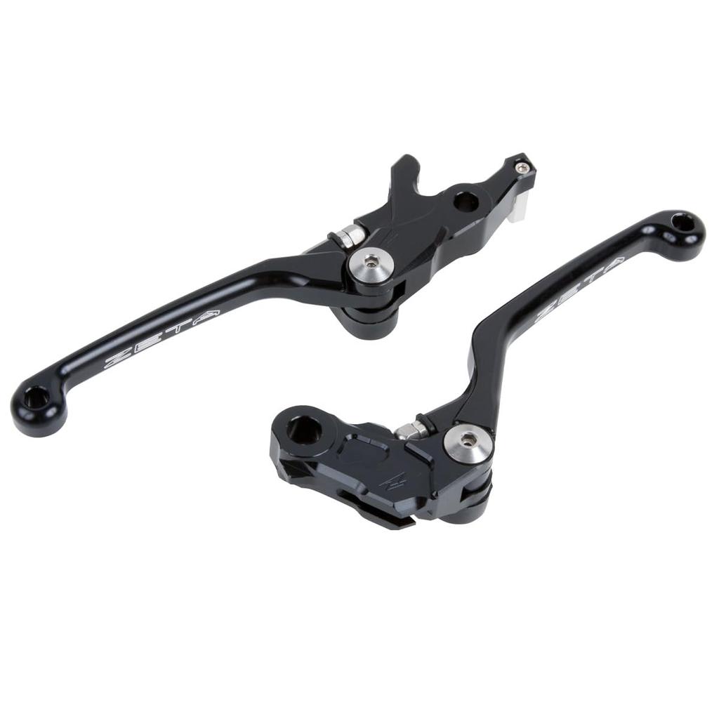 ZETA RACING Pivot Street Lever Set by Dirt Freak FREAK for Honda (Black) (DIRT F5619) REBEL250/300/500, CB500F/X, NX400/500, CBR400R/500R, NC700S/X,