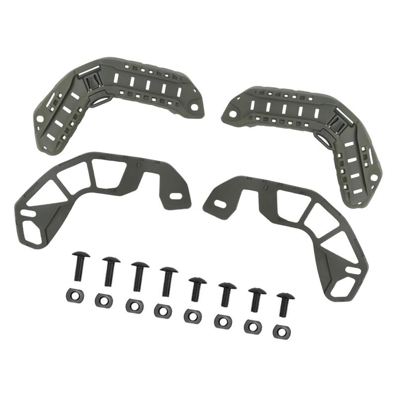 Helmet Rails Nylon 1 Pair with Mounting Screws Helmet Accessories