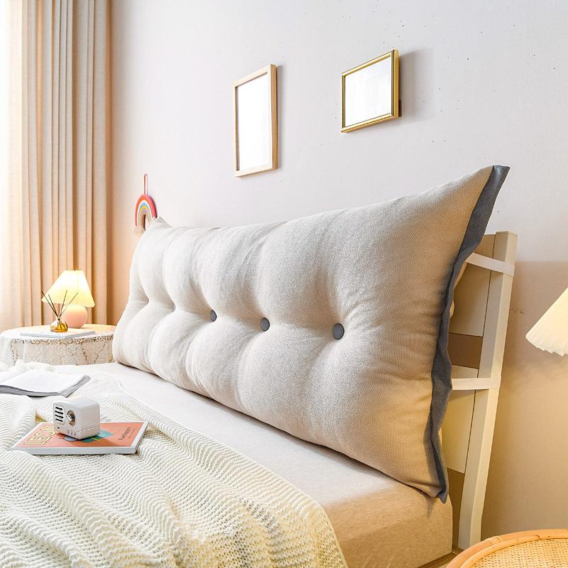 

Headboard Cushion Backrest Cushions Relaxing Elegant Decorative Cushion Modern Aesthetic Bedroom Lumbar Cushions Home Decor 60X60X20CM светло-желтого