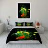 Colorful Music-Themed Decor Set Multiple Sizes Kid'S And Adults' Bedroom Exquisite 3Pc Bedding Set, Gift