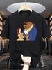 Disney Die Schöne und das Biest Belle Biest Bedrucktes T-Shirt Herren Damen Freizeit Kurzarm Cartoon Grafik T-Shirt Tops