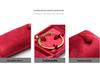 Misty Blue Velvet Jewelry Box: Double Opening for Rings, Earrings, Necklaces, Bracelets, Bangles, Rosaries, and Jewelry Pouch.