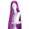 100cm Long Straight Cosplay Wig Centre Parting Central Split Blond Pink Red Purple Heat Resistant Synthetic Hair Wigs