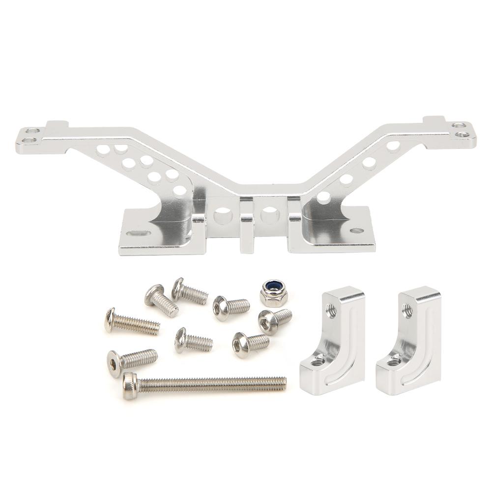 Aluminium Alloy RC Car Front Axle Reinforcement Link Rod Mount Set for Axial SCX10 PartsSilver