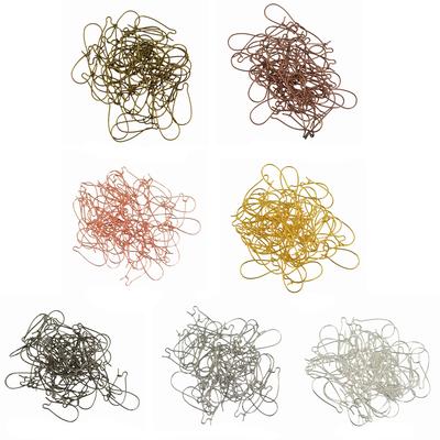 50 ganci per orecchini francesi, creazione di gioielli fai da te, ricerca di fili per orecchie in ottone da 25 mm