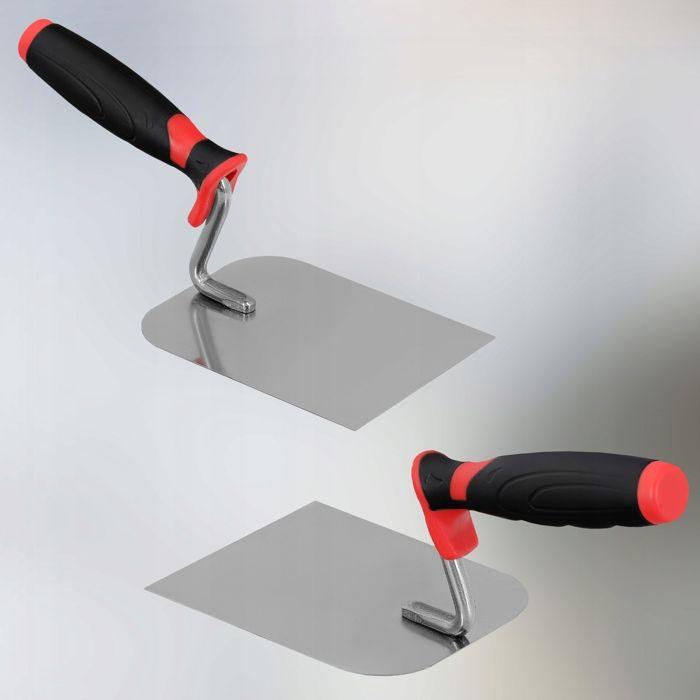 128 Mm X 100 Mm Stainless Steel Masonry Trowel with Rubber Handle - KOTARBAU®