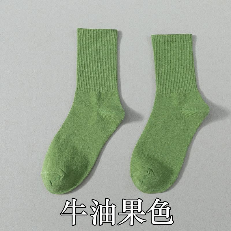 Socks Season Cotton Socks Breathable Medium Tube Socks Street Tide Socks Candy Color High Top Socks