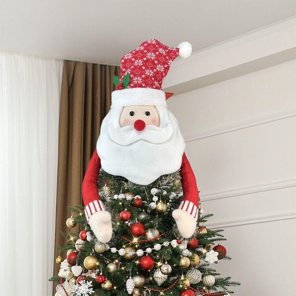 Large Size Snowmen Hugger Ornaments Scarf Design Xmas Tree Ornaments  Home Decor