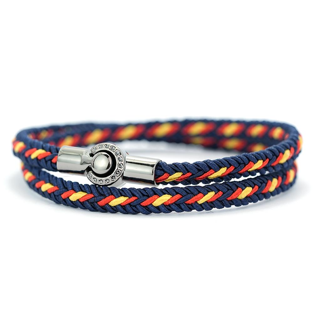 Minimalist Elegant Double Layer Ethnic Fabric Braided Bracelet Unisex Fashion Wrist Jewelry Gift For Men Women Handmade Bangle