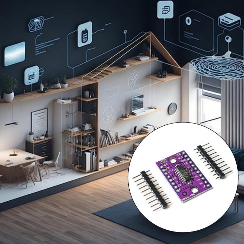 Highly Speed 74HC4051 8Input Channel Analog Multiplexer Selectors Module Distributor Resolver With Low Distortions