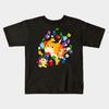 Jungen Mädchen Weiche Baumwolle Grafik T-Shirts Pikmin 4 T-Shirt Atmungsaktiv Tägliche Schulkleidung Kinder T-Shirts