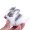 Lifelike Cute Birthday Gift Fur Miniatures Animal Kids Toy Easter Plush Bunny Simulation Rabbits