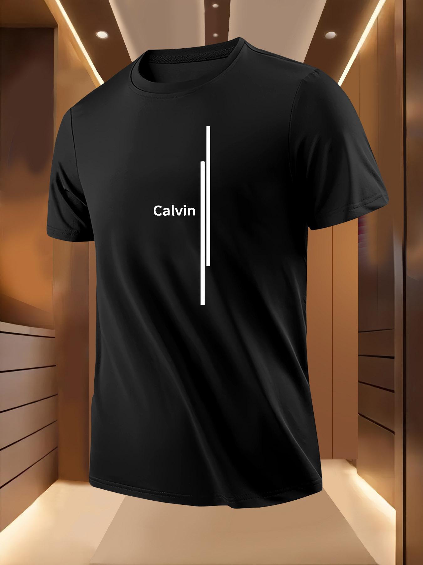 Minimalist Calvin Print Pattern Tshirt XL