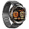HT30 Steel Strap 1.7-inch Smart Watch Health Monitoring Money Detector Light Compass Sports Watch