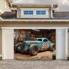 Tapisserie Voiture de Course Rouillée Vintage Hot Rod Garage Man Cave Art Mural