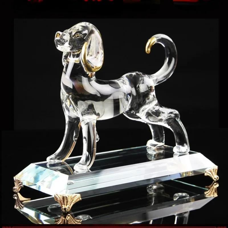 Home decor accessories Twelve zodiac animal ornaments Crystal crafts Wealth acquisition ornaments 1pcs desk decoration