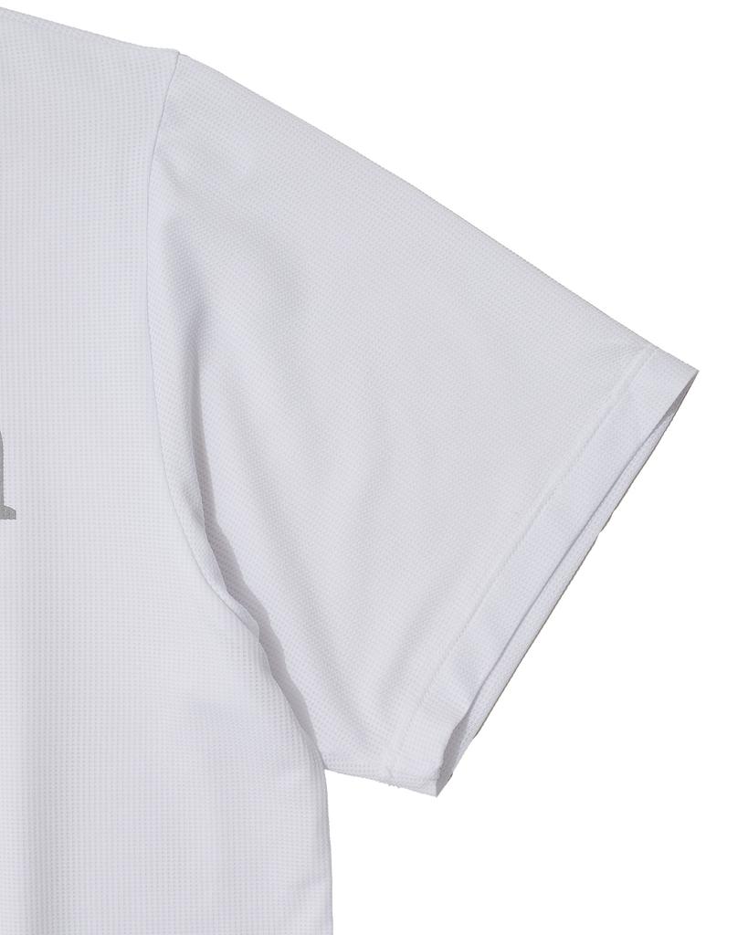 THEMUSEUMVISITOR Exhibition Graphic Running T-Shirt (White)