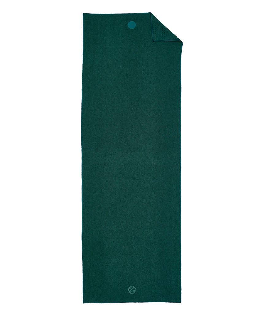 Полотенце Manduka для йоги с подкладкой Yogitoes Нескользящий коврик для йоги Размер Однотонный Дизайн Подходит для Горячей йоги Глубокое море Нескользящий - - Впитывающее пот,