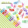 Colored Small Clips for Sewing, Patchwork, and Cross Stitch - Strong Fixed Edge Binding and Positioning Clips with Flat Head Design
