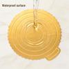 Jiekainuo Reusable Hardened Round Gold Cake Boards