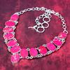Pink Sea Sediment 925 Solid Sterling Silver Necklace with Adjustable Chain, Handmade Gemstone Jewelry Necklace For Memorial Day