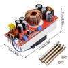 40A 1000W 10-60V To 12-90V Step Upping Power Module Adjustable Voltages Supply Converters Measuring Cable
