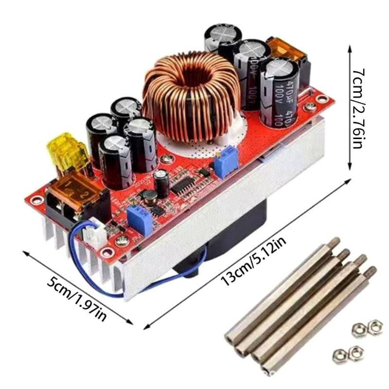 40A 1000W 10-60V To 12-90V Step Upping Power Module Adjustable Voltages Supply Converters Measuring Cable