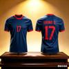 New Fashion 3d Print Football Fan Jersey Sports Men T-shirt Top Breathable for Summer Casual Men's Women Short Sleeves Tee Shirt