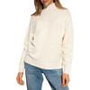 Adidas Solid Color High Neck Pullover Sweater Women sweater Off-White II8046