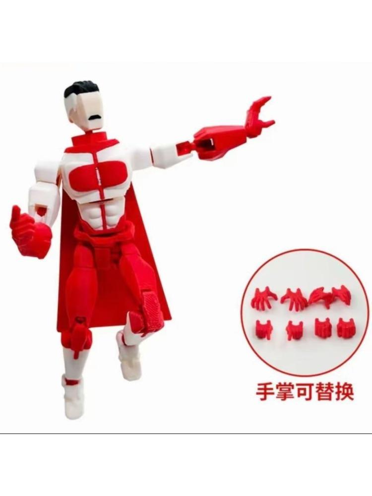 3D Printed Invincible Boy Invincible Mark Titan13 T13 Dummy13 Multi-Jointed Movable Action Figure Desktop Ornament